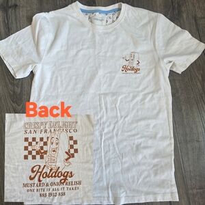 Denim & Flower White Short Sleeve Tee